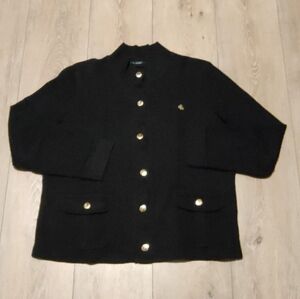 Lauren Ralph Lauren | Gold Button 100% Cotton Sweater - XL